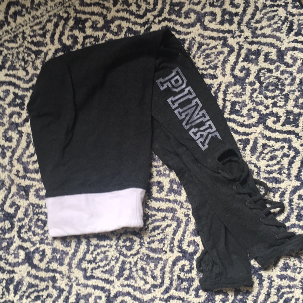 Pink yoga light purple and grey leggings